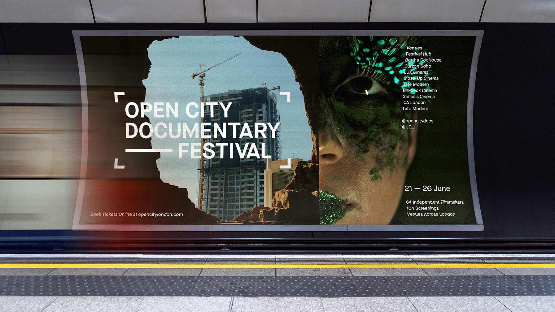 OCDF London Underground OOH campaign design